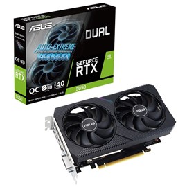 Asus DUAL-RTX3050-O8G-V2 Dual Nvidia GeForce RTX 3050 OC 8GB GDDR6 128Bit Ekran Kartı