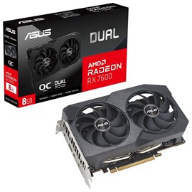 Asus DUAL-RX7600-O8G-V2 AMD Radeon RX 7600 OC 8GB GDDR6 128Bit Ekran Kartı