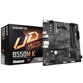 Gigabyte B550M K DDR4 AMD B550 Soket AM4 Micro ATX Anakart