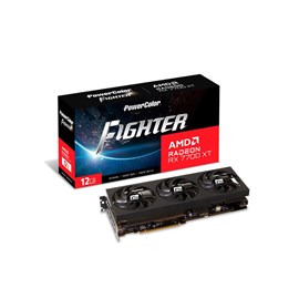 PowerColor RX 7700 XT 12G-F/OC Fighter AMD Radeon RX 7700 XT 12GB GDDR6 192Bit Ekran Kartı