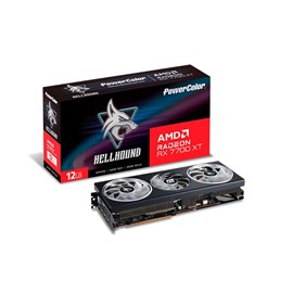 PowerColor RX 7700 XT 12G-L/OC Hellhound AMD Radeon RX 7700 XT 12GB GDDR6 192Bit Ekran Kartı