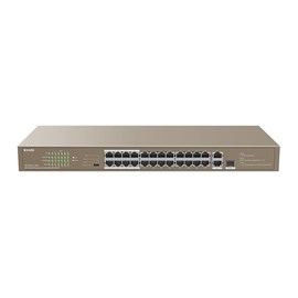 TENDA TEF1126P-24-250W 24 Port 10/100Mbps 250W PoE Switch 