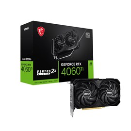 MSI GEFORCE RTX 4060 TI VENTUS 2X BLACK 16G OC 16GB GDDR6 128Bit Ekran Kartı