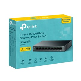 TP-Link LS109P 9 Port Yönetilemez Switch