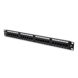 DIGITUS DN-91624U-CR 24 Port CAT6 Dolu 1U Zırhsız Patch Panel