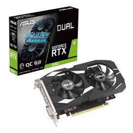 Asus DUAL-RTX3050-O6G Nvidia GeForce RTX 3050 6GB GDDR6 96Bit Ekran Kartı