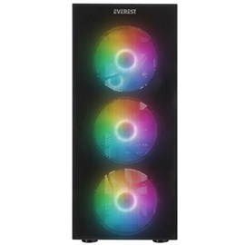 Everest FACED V5 600W Siyah Mid Tower Gaming Kasa