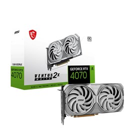 MSI GEFORCE RTX 4070 VENTUS 2X WHITE 12G OC 12GB GDDR6X 192Bit Ekran Kartı