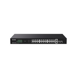TENDA TEG1128P-24-410W 24 Port 10/100/1000 POE 2xSFP 410W Yönetilemez Rack Mount Switch