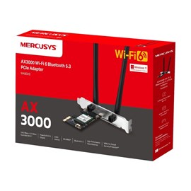 Mercusys MA80XE AX3000 Wi-Fi 6 Bluetooth 5.3 PCIe Adaptörü