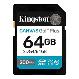 Kingston SDG4/64GB Canvas Go Plus 64GB SD Hafıza Kartı