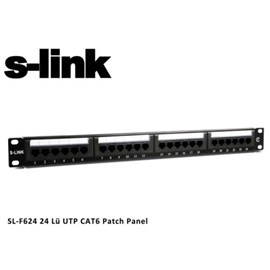 S-Link SL-F624 24 Port CAT6 UTP Patch Panel
