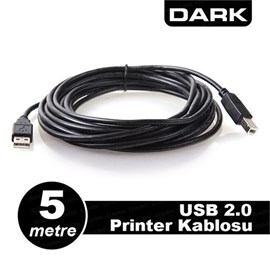 Dark USB2PRNL500 Usb2.0 5 Mt Yazıcı Kablosu