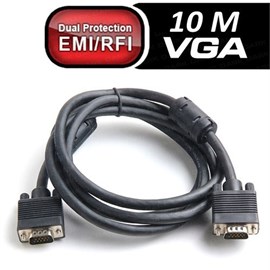 Dark DK-CB-VGAL1000 Erkek/Erkek 10M Ferrit Çift EMI/RFI Filtre VGA Görüntü Kablosu