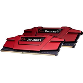 G.Skill RipjawsV 16GB (2X8) 2400Mhz DDR4 CL15 F4-2400C15D-16GVR 1.2V Kırmızı Pc Ram