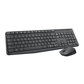 Logitech MK235 Q Kablosuz Usb Siyah Multimedya Klavye/Mouse Seti (920-007925)