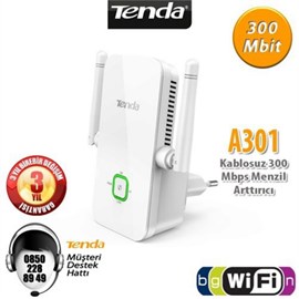 TENDA A301 1 Port 300Mbps Elektrik Prizinden Access Point 