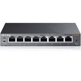 TP-Link 8 Port TL-SG108PE Gigabit Easy Smart 10/100/1000 4xPOE 65W Yönetilebilir Switch