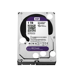 WD Purple 3.5" 1TB Intellipower 64MB Sata3 WD10PURZ 7/24 Güvenlik Kamerası Diski