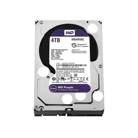 WD Purple 3.5" 4TB 5400RPM 64MB Sata3 WD40PURZ 7/24 Güvenlik Kamerası Diski