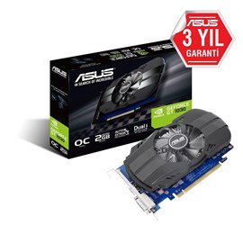 Asus Nvidia 2GB GT 1030 2GB OC PH GDDR5 64 Bit HDMI DVI-D DP Ekran Kartı