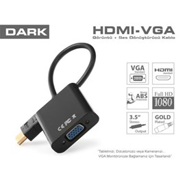 Dark DK-HD-AHDMIXVGA4 HDMI To VGA Dijital - Analog Dönüştürücü
