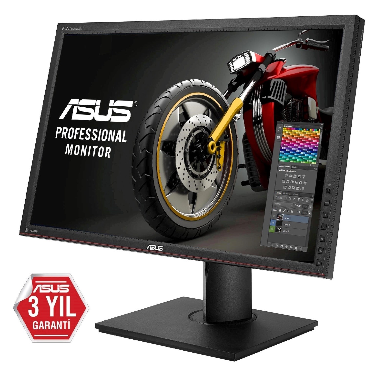 Asus PA279Q 27 AHIPS 2560x1440 6ms 3 Yıl DisplayPort Hdmi Dvi M.M Vesa