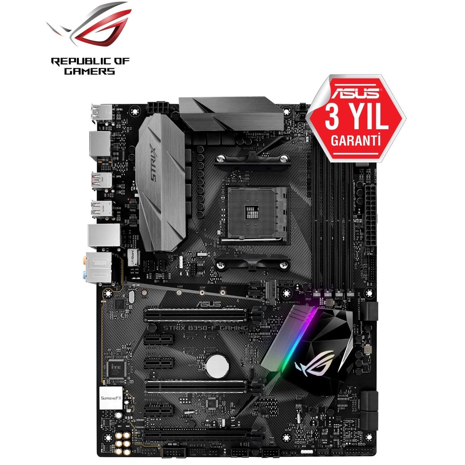 Asus Rog Strix B350-F Amd AM4 B350 Gaming Anakart