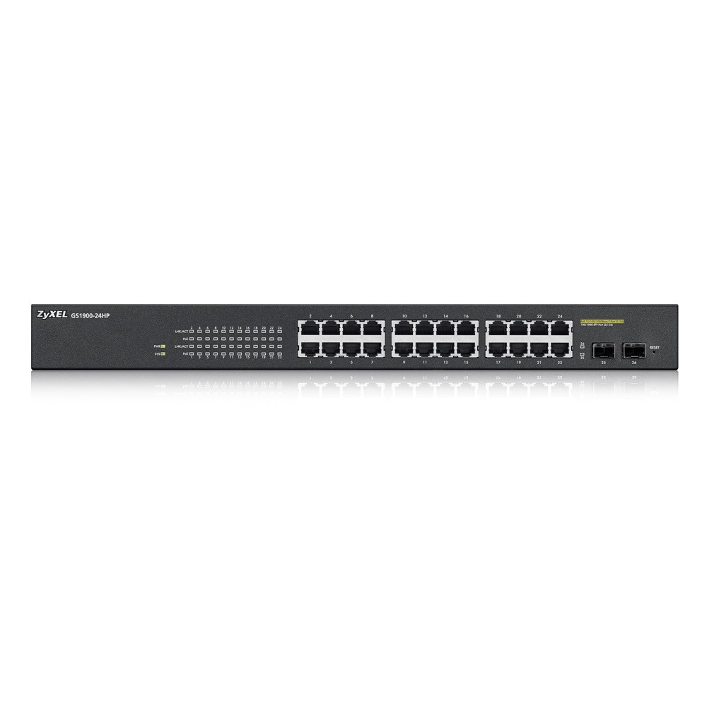 Switch Zyxel GS1900-24HP – 24 Ports, état Fonctionnel Parfait, Quelques Rayures