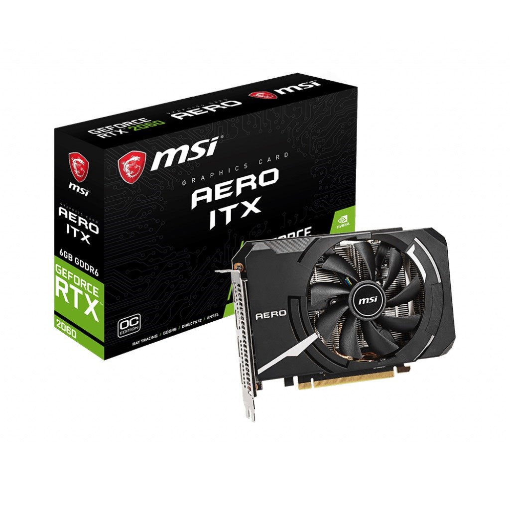 MSI Geforce RTX 2060 AERO ITX 6G OC 6GB GDDR6 192BIT 1xHDMI/3xDP