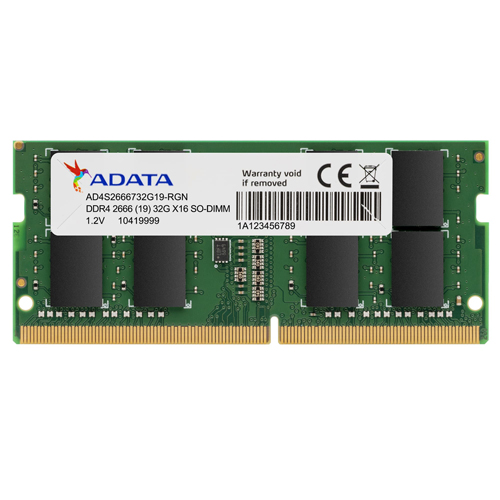 メモリー AD45266716G19-BSSM DDR4 16GB 2666MHz ADATA 16 GB DDR4 2666 Notebook Ram AD4S2666716G19-SGN