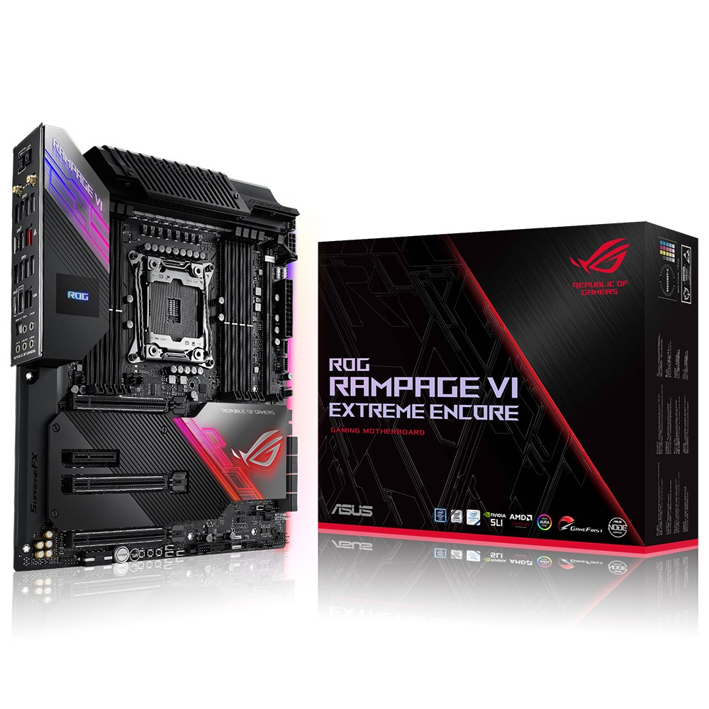 ASUS RAMPAGE VI EXTREME ENCORE Intel X299 LGA2066 DDR4 EATX 128GB ANAKART