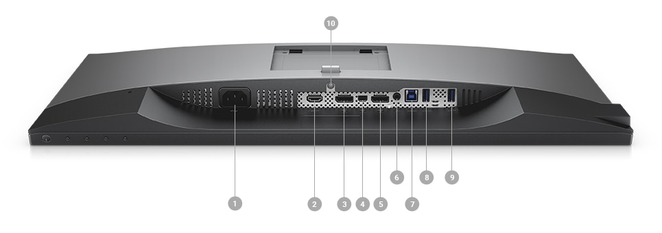 Dell U2518D Monitör - Bağlantı seçenekleri