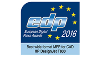 HP, 2016 yılında EDP tarafından CAD için En İyi Geniş Format MFP'si seçildi