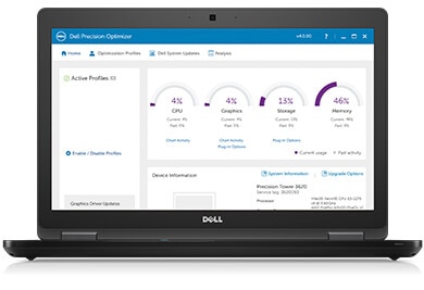 Precision 7720 - Dell Precision Optimizer ile verimliliği artırın