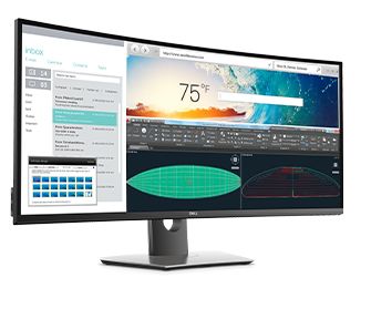 Dell U3818DW Monitör - Bir profesyonel gibi aynı anda birden çok görevi gerçekleştirin.