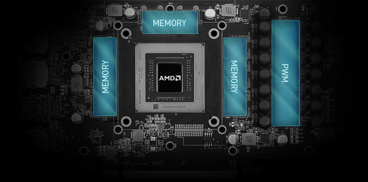 rx5700 mech THERMAL PADDING