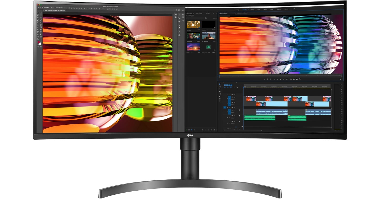 21:9 QHD ekran (3440x1440), 16:9 Full HD'den (1920x1080) 2,4 kat daha geniş bir ekran sağlarken, 16:9 QHD'den (2560x1440) 880 adet daha fazla piksel sağlar.