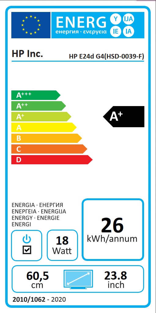 Enerji verimliliği sınıfı etiketi görüntüsü