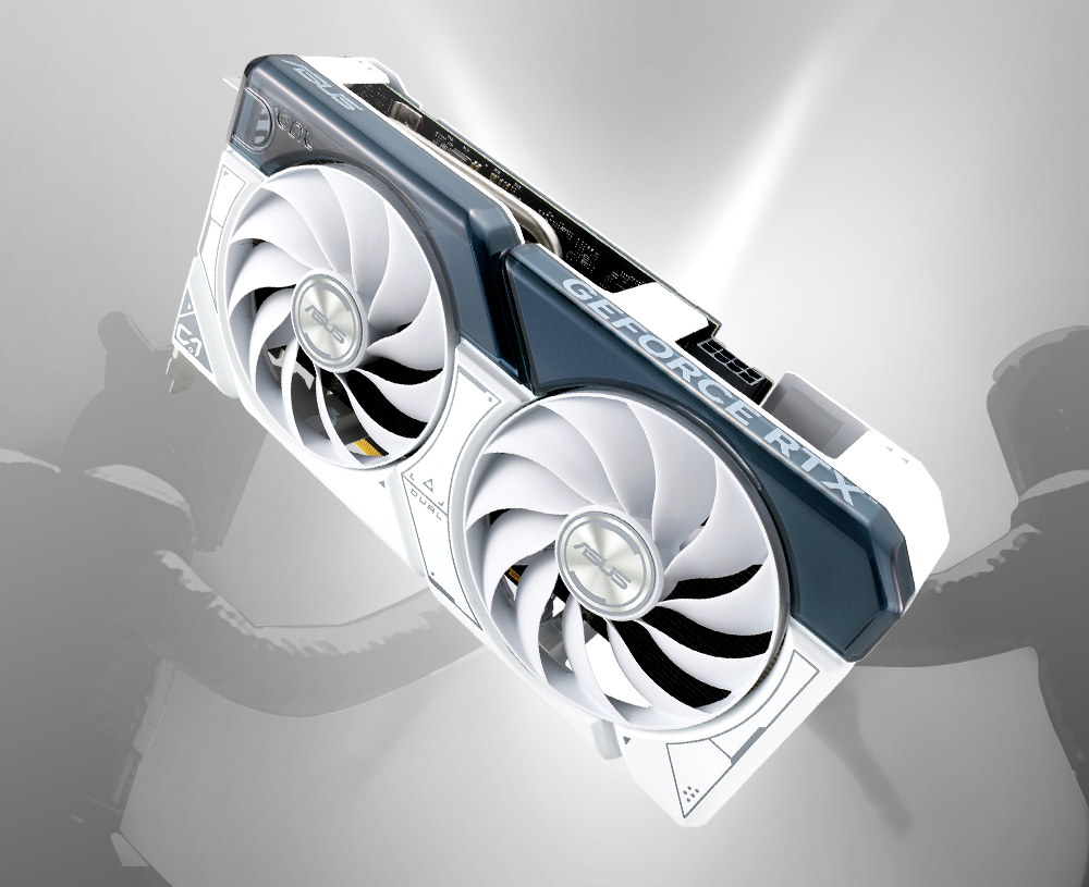 ASUS Dual GeForce RTX™ 4060 White OC Edition 8GB GDDR6