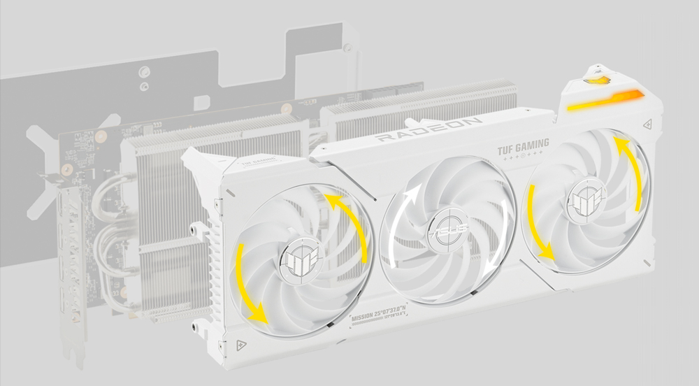ASUS TUF Gaming Radeon™ RX 7800 XT White OC Edition 16GB GDDR6