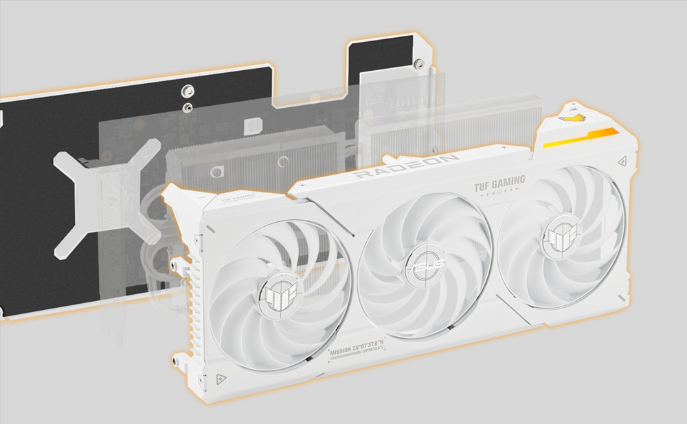 ASUS TUF Gaming Radeon™ RX 7800 XT White OC Edition 16GB GDDR6