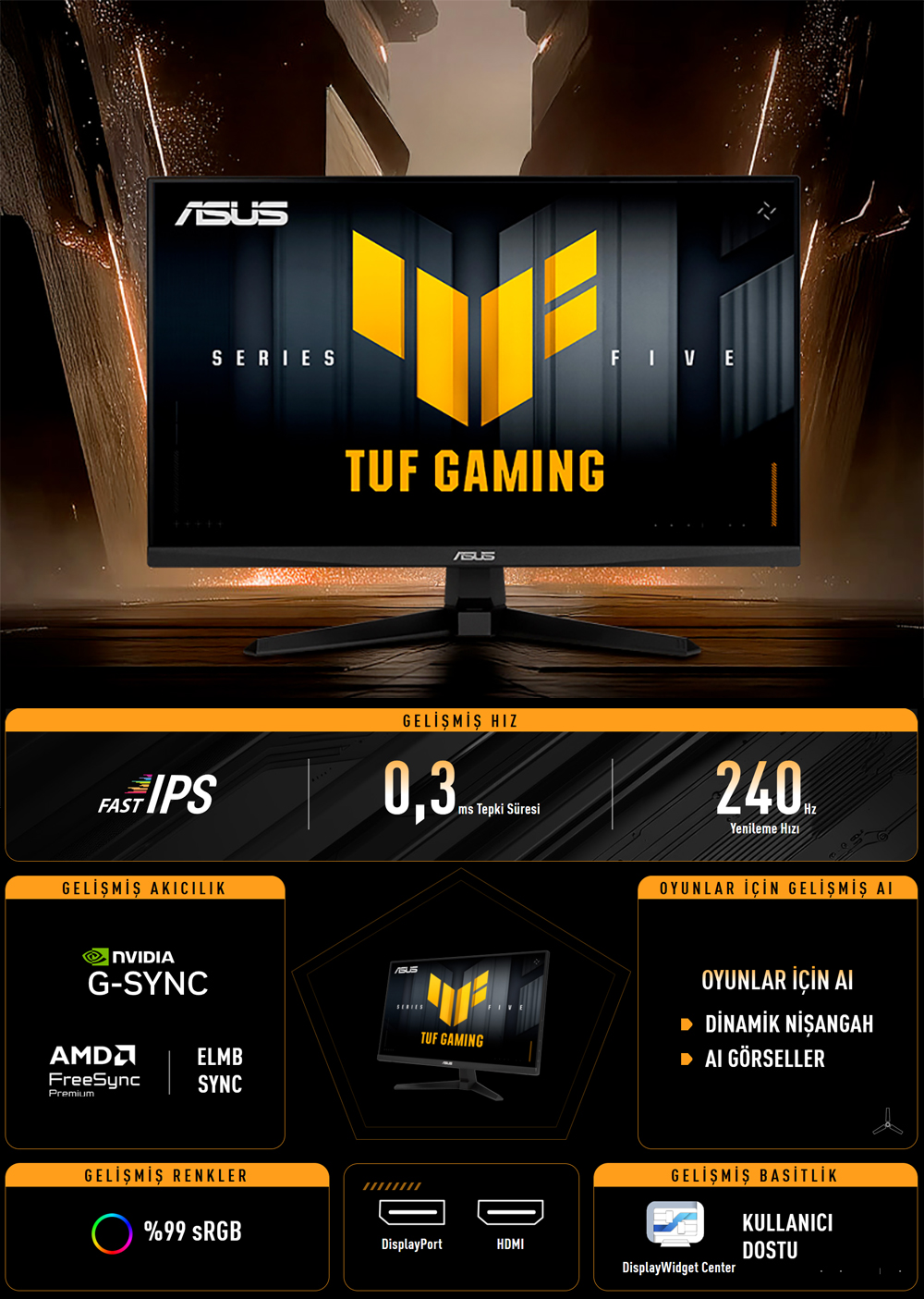 TUF Gaming VG259QM5A TUF Gaming VG259QM5A