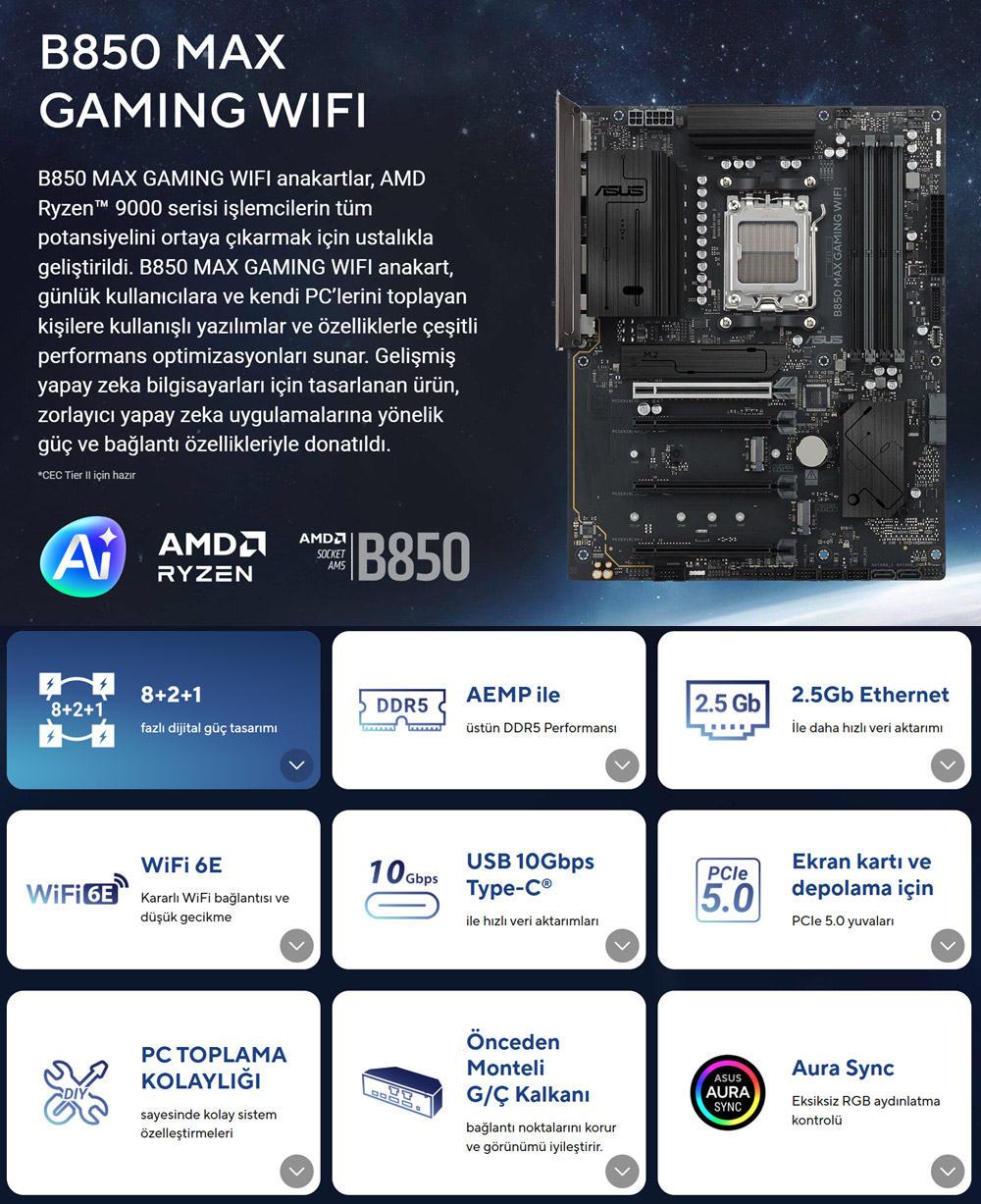 B850 MAX GAMING WIFI