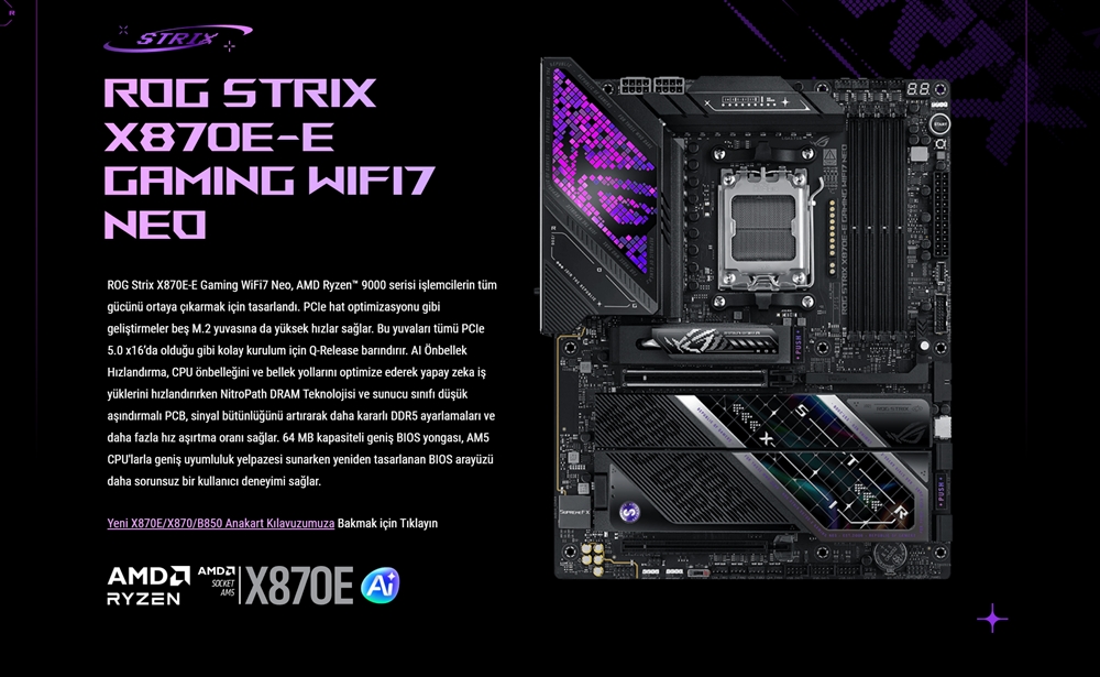 ROG STRIX X870E-E GAMING WIFI7 NEO