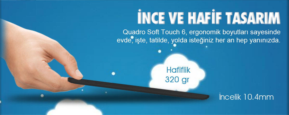 quadro, soft touch, softtouch, soft touch 6, android tablet, 7 inç, 7 inch, 7"
