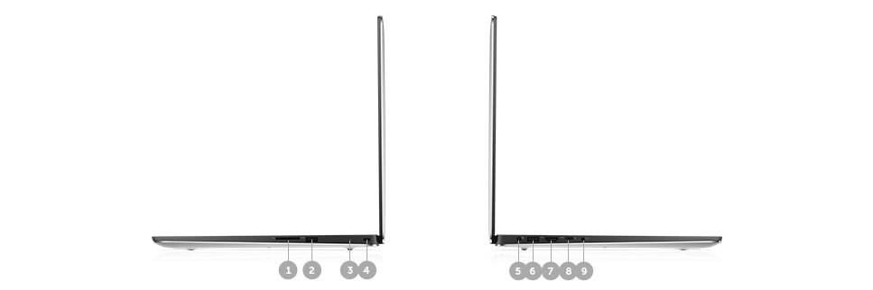 Yeni Dell Precision 15 5000 Serisi (5510): Bağlantı Noktaları ve Yuvalar