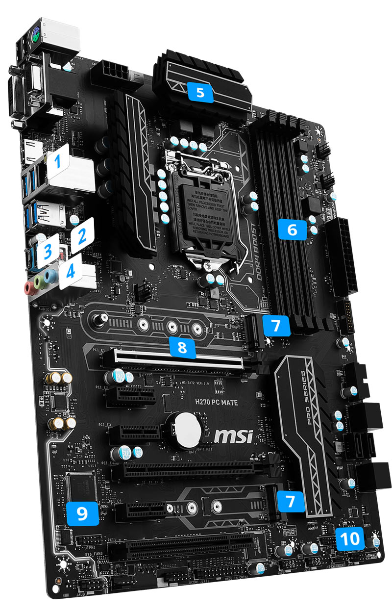 MSI H270 PC MATE overview