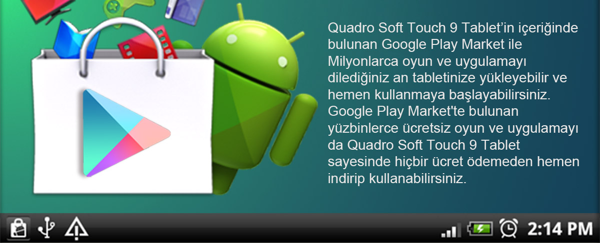 quadro, soft touch 9, android tablet, 9 inç tablet, 9"