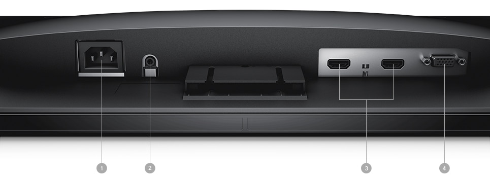 Dell SE2417HG Monitör - Bağlantı seçenekleri